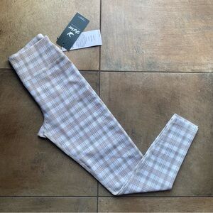 Glyder *NEW* Sultry 7/8 Leggings Linen Madras Plaid | Size Small